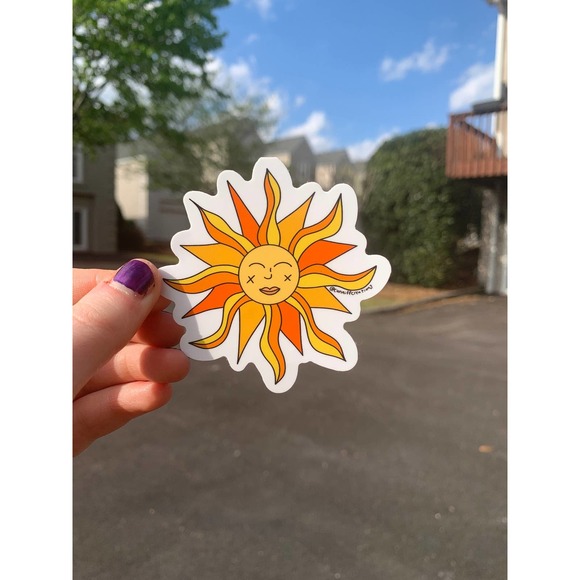 Sun and Moon Sticker Pack for Hydro Flasks, Laptops, Cars, Skateboards - Picture 1 of 7